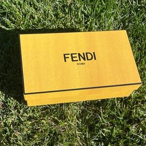 Fendi Bright Yellow Sunglasses Box with Black Logo